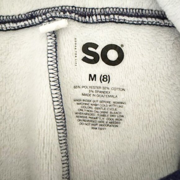 SO Navy leggings with swirl pattern — Women's SZ Medium (8) - Picture 3 of 5